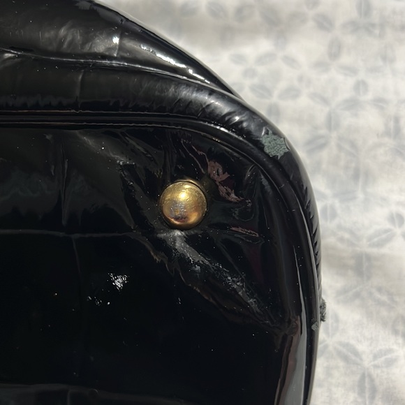 YSL Muse black croc embossed with gold details - Picture 6 of 10